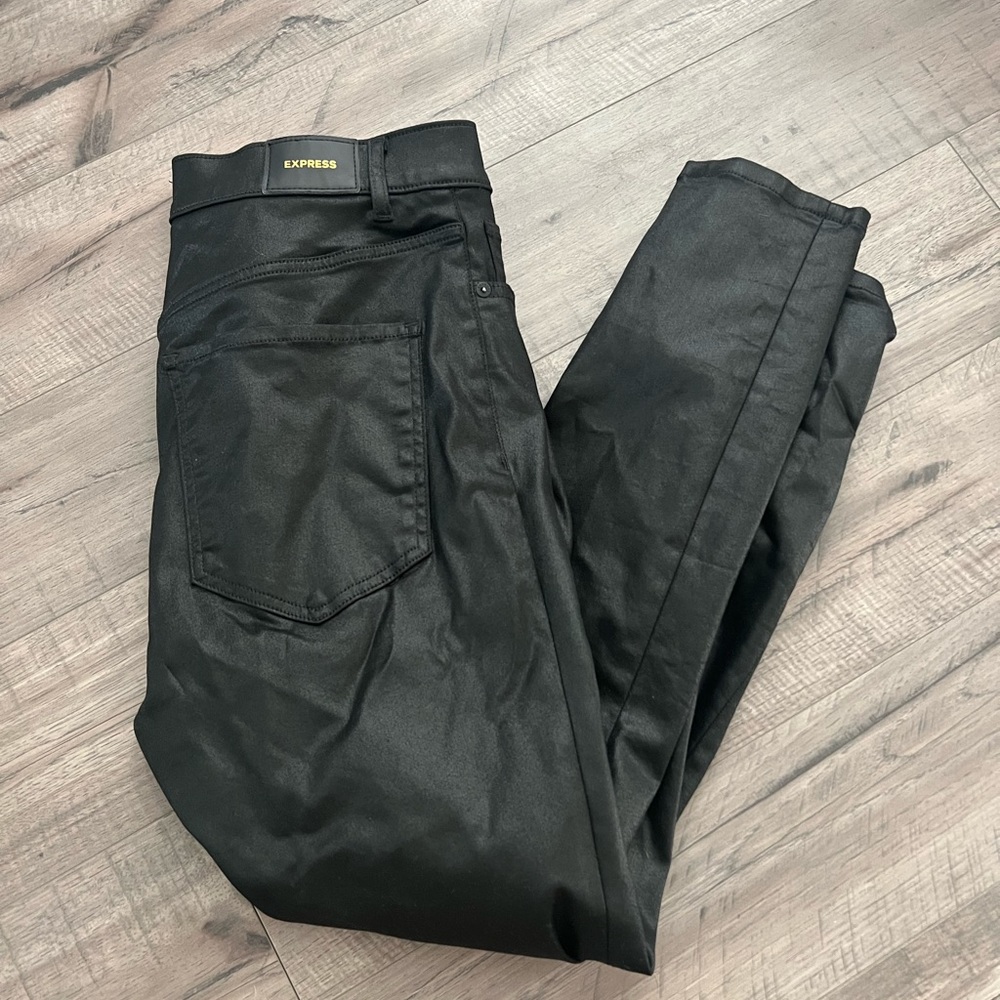 Express jeans black shimmer